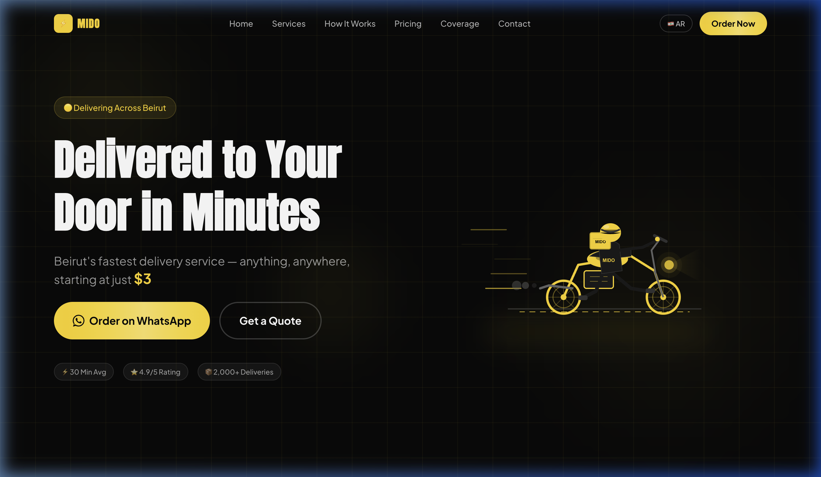 Mido Delivery project screenshot